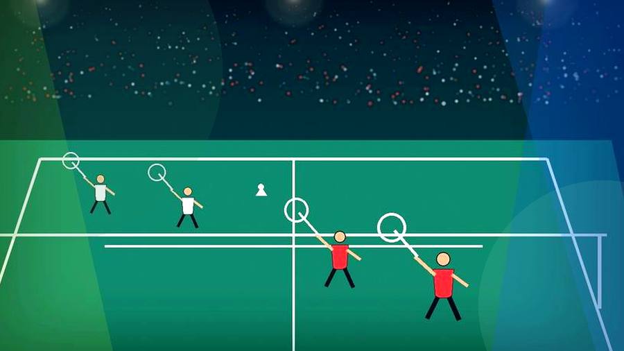 羽毛球赛事配图:双打平行防守到前后站位